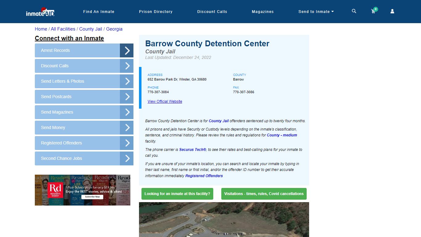 Barrow County Detention Center - Inmate Locator - Winder, GA